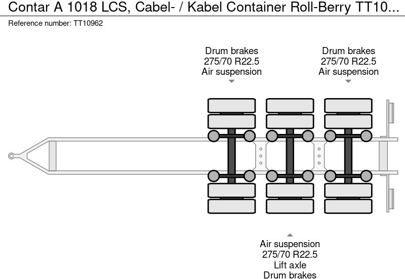 Cho thuê Contar A 1018 LCS, Cabel- / Kabel Container Roll-Berry Contar A 1018 LCS, Cabel- / Kabel Container Roll-Berry: hình 19