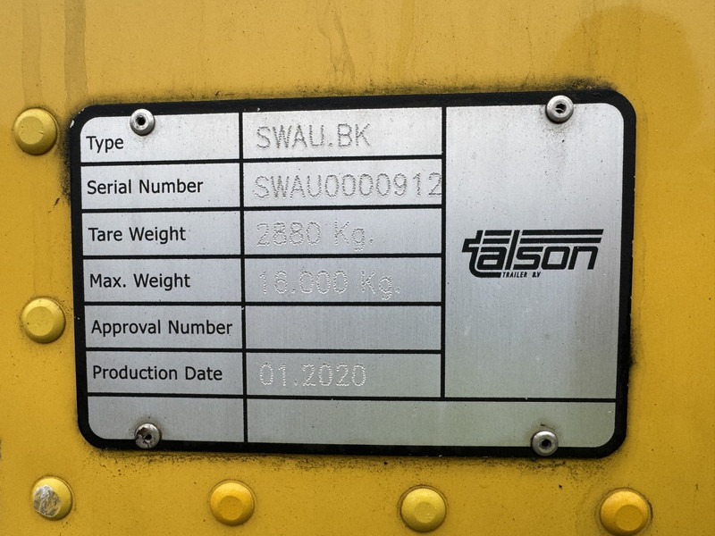 Talson SWAU.BK Wechselbrücke, Wissellaadbak, Swap body, BDF. Kein Krone - Hệ thống nâng móc/ Chở thùng nhỏ: hình 5 Talson SWAU.BK Wechselbrücke, Wissellaadbak, Swap body, BDF. Kein Krone - Hệ thống nâng móc/ Chở thùng nhỏ: hình 5