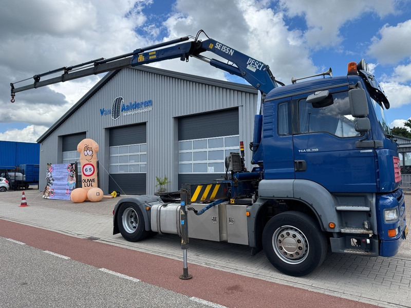 MAN TGA 18.310, Crane Pesci SE155N/4, Manual Kran, Grua, Grue, Kraan - Xe đầu kéo: hình 1 MAN TGA 18.310, Crane Pesci SE155N/4, Manual Kran, Grua, Grue, Kraan - Xe đầu kéo: hình 1