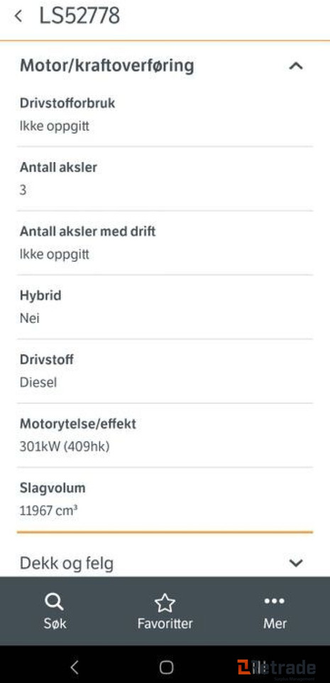 1999 modell MAN 26.414 6x2 kranbil - Xe tải thùng lửng/ Phẳng, Xe cẩu tự hành: hình 3 1999 modell MAN 26.414 6x2 kranbil - Xe tải thùng lửng/ Phẳng, Xe cẩu tự hành: hình 3