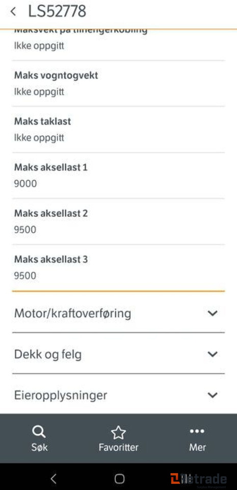 1999 modell MAN 26.414 6x2 kranbil - Xe tải thùng lửng/ Phẳng, Xe cẩu tự hành: hình 4 1999 modell MAN 26.414 6x2 kranbil - Xe tải thùng lửng/ Phẳng, Xe cẩu tự hành: hình 4