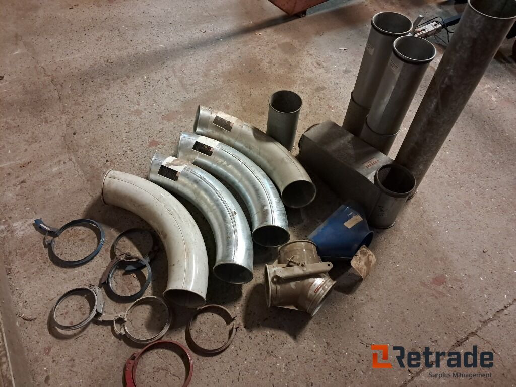 Lot med rør til Korntransport Kongskilde Ø160mm - Trang thiết bị hậu thu hóa cạch: hình 1 Lot med rør til Korntransport Kongskilde Ø160mm - Trang thiết bị hậu thu hóa cạch: hình 1