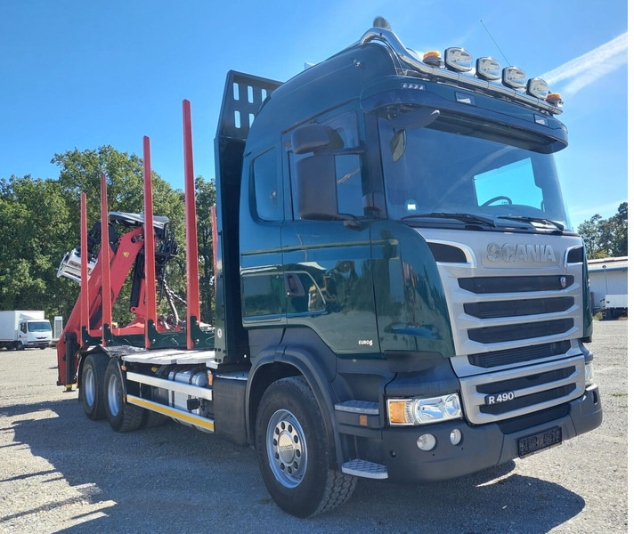 Scania R490 6x4 Euro 6 Kurzholz Palfinger AHK (2) - Xe chở gỗ, Xe cẩu tự hành: hình 5 Scania R490 6x4 Euro 6 Kurzholz Palfinger AHK (2) - Xe chở gỗ, Xe cẩu tự hành: hình 5