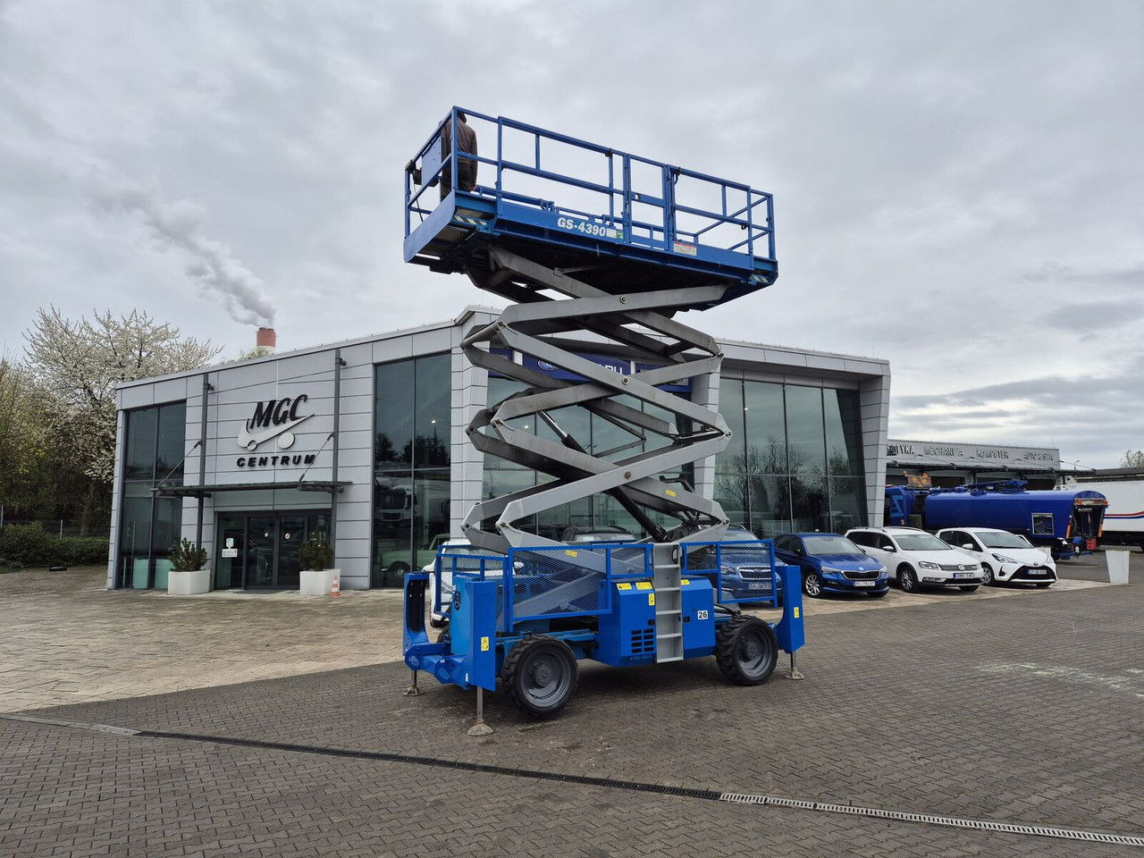 Genie GS 4390 / 15M High / 680KG Load / 1 Owner / Servic ED - Máy nâng người hình kéo: hình 1 Genie GS 4390 / 15M High / 680KG Load / 1 Owner / Servic ED - Máy nâng người hình kéo: hình 1