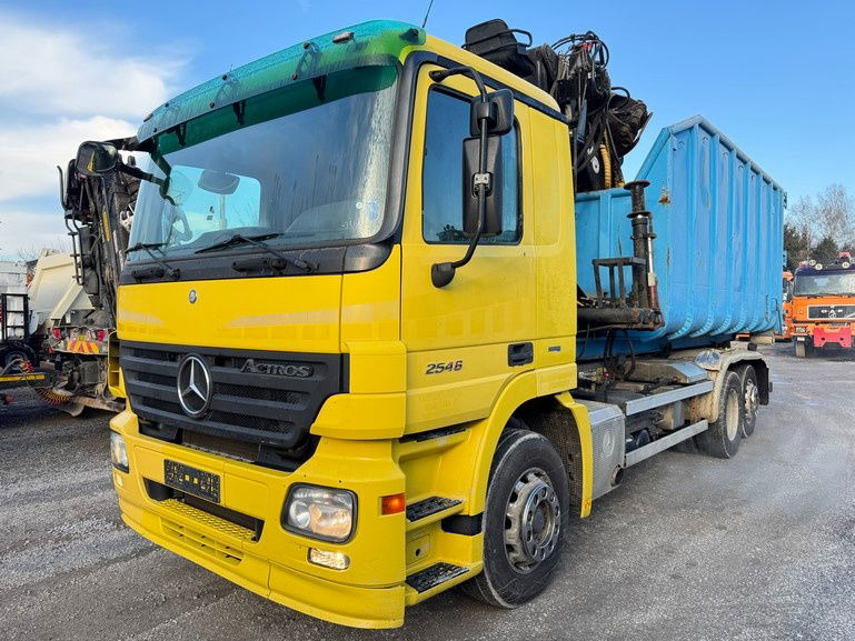 Mercedes-Benz Actros 2546 6x2 abroll tipper - crane LIV - scissors - retarder - lifting axle - Xe chở container/ Xe tải hoán đổi thân: hình 1 Mercedes-Benz Actros 2546 6x2 abroll tipper - crane LIV - scissors - retarder - lifting axle - Xe chở container/ Xe tải hoán đổi thân: hình 1