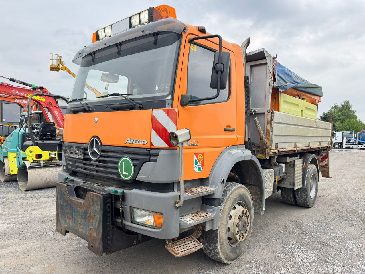Mercedes-Benz Atego 1828 AK 4X4 meiller tipper - snow plow - salt spreader - Xe ben: hình 1 Mercedes-Benz Atego 1828 AK 4X4 meiller tipper - snow plow - salt spreader - Xe ben: hình 1