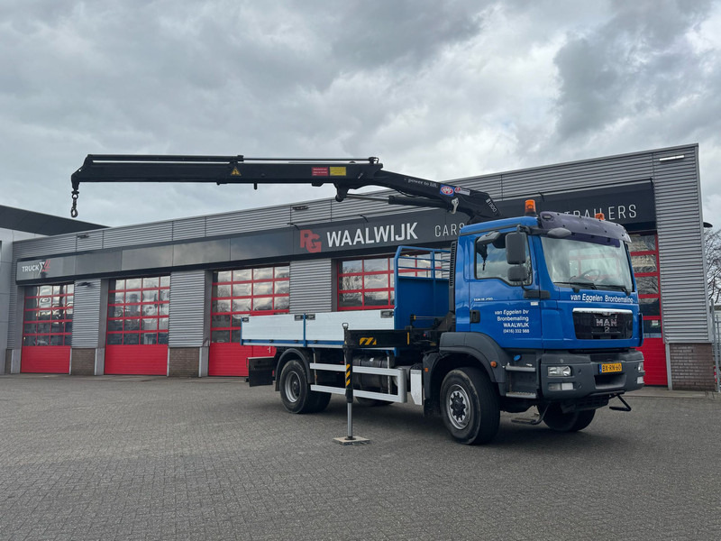 MAN TGM 18-290 4x4 Kraan met Open laadbak HMF Kraan 13 T - Xe cẩu tự hành: hình 1 MAN TGM 18-290 4x4 Kraan met Open laadbak HMF Kraan 13 T - Xe cẩu tự hành: hình 1