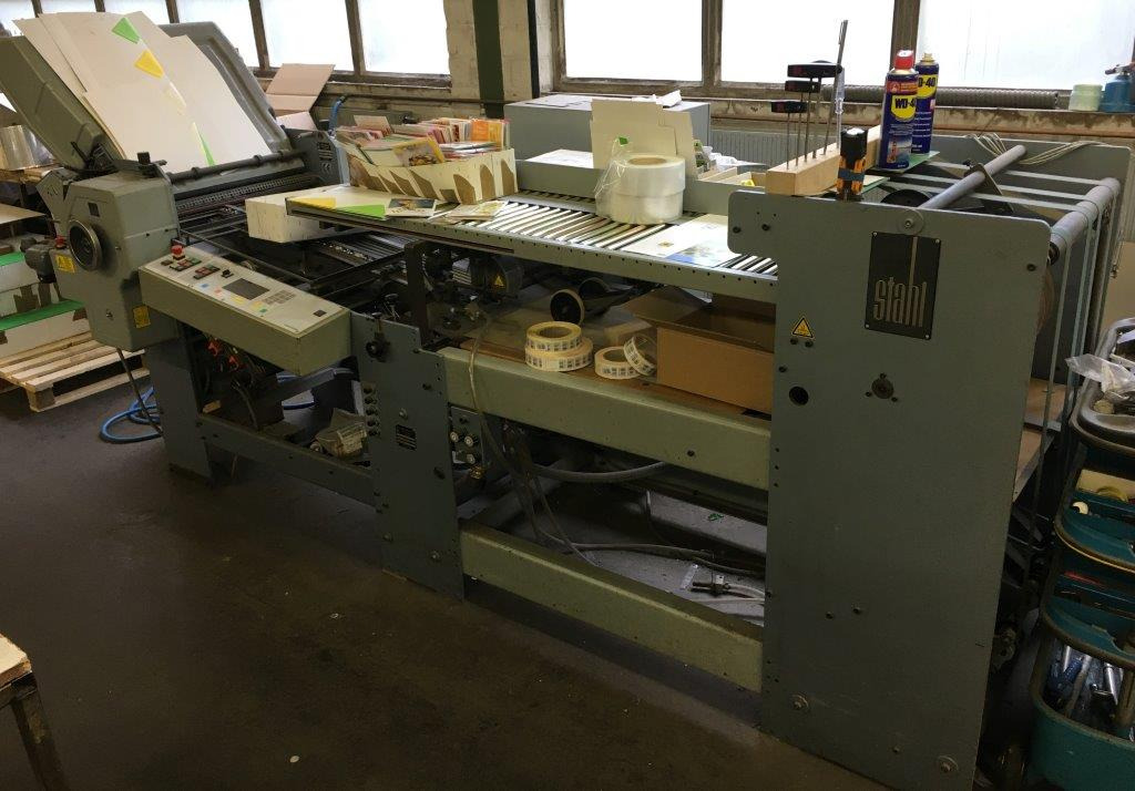 Four buckle plate folder with round pile feeder steel TD 52-4-RD with stream delivery - Máy gấp giấy: hình 2 Four buckle plate folder with round pile feeder steel TD 52-4-RD with stream delivery - Máy gấp giấy: hình 2