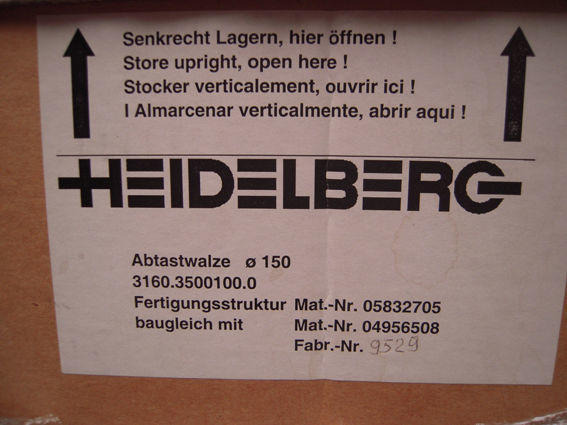 Heidelberg Scanning Roller/Scanner Drum for Primescan - Thiết bị in ấn: hình 2 Heidelberg Scanning Roller/Scanner Drum for Primescan - Thiết bị in ấn: hình 2