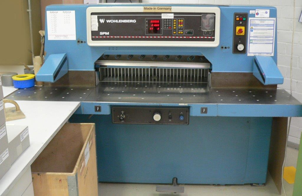 High-speed cutter Wohlenberg WP 92 SPM - Máy cắt giấy: hình 1 High-speed cutter Wohlenberg WP 92 SPM - Máy cắt giấy: hình 1