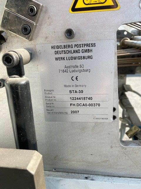 Small Sized Pharmaceutical pocket folding Machine HEIDELBERG STAHLFOLDER Ti 36-6-F-T with STA-30 and additional Kbi-36 crossfold - Máy gấp giấy: hình 4 Small Sized Pharmaceutical pocket folding Machine HEIDELBERG STAHLFOLDER Ti 36-6-F-T with STA-30 and additional Kbi-36 crossfold - Máy gấp giấy: hình 4
