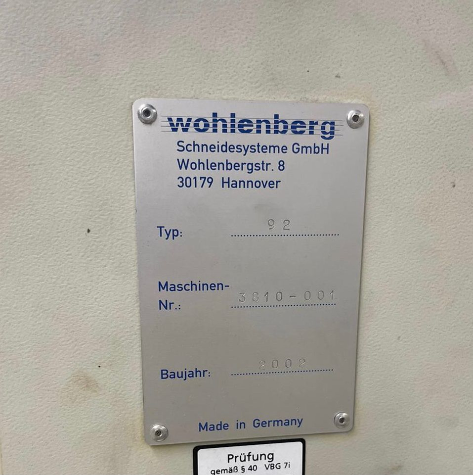 Wohlenberg cut-tec 92 high-speed cutter - Máy cắt giấy: hình 2 Wohlenberg cut-tec 92 high-speed cutter - Máy cắt giấy: hình 2