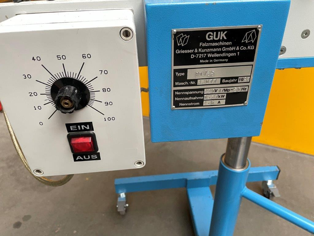 Mobile, continuously height-adjustable and rotatable roller table GUK RT-35 - Máy gấp giấy: hình 2 Mobile, continuously height-adjustable and rotatable roller table GUK RT-35 - Máy gấp giấy: hình 2