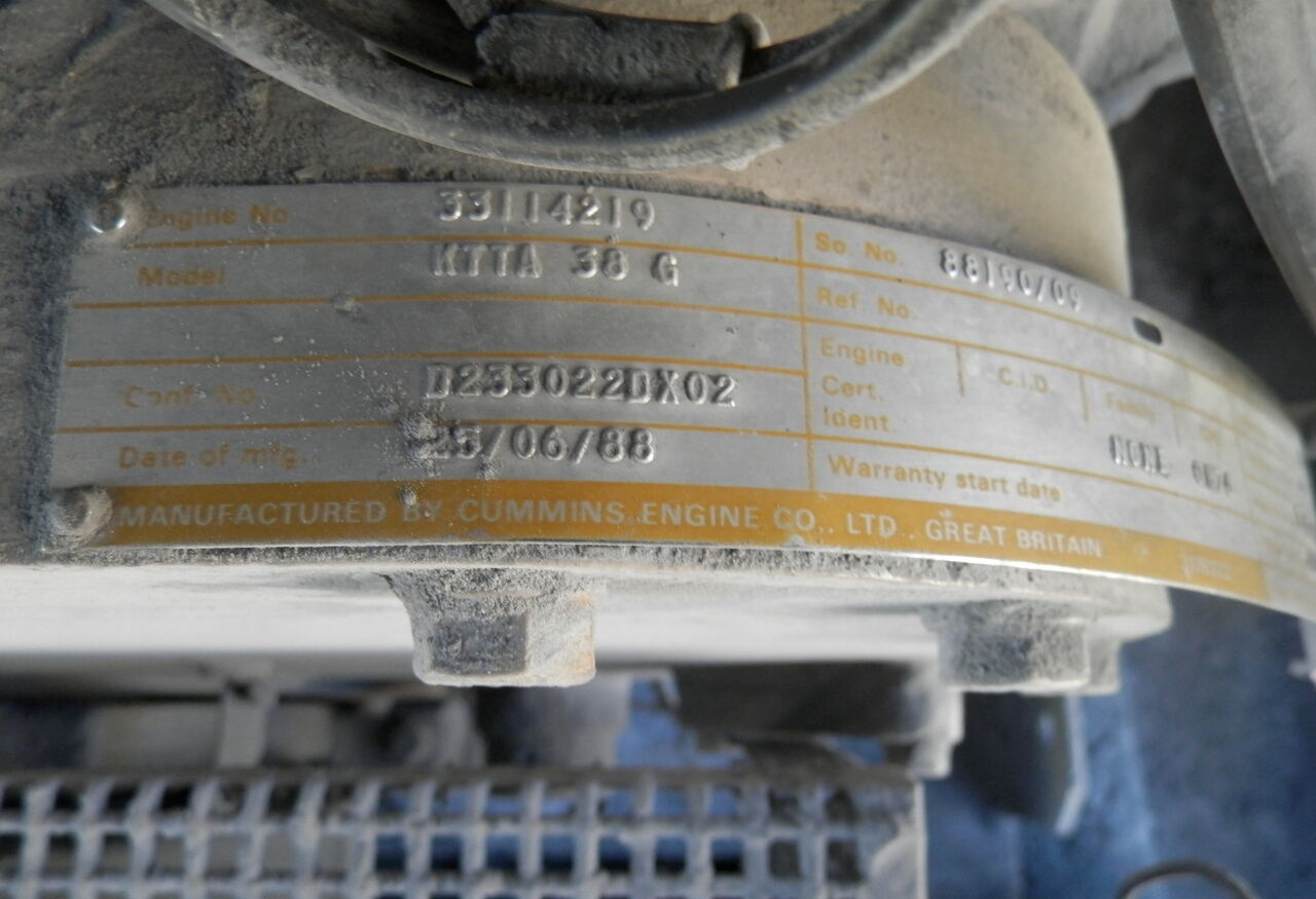 Cummins KTTA38-G - Bộ phát điện: hình 5 Cummins KTTA38-G - Bộ phát điện: hình 5