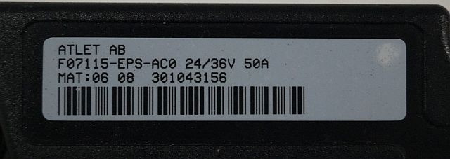 Atlet 301043156 | Controlller EPS AC0 f07115 EPS-AC0 24V/36V 50A - ECU cho Thiết bị xử lý vật liệu: hình 2 Atlet 301043156 | Controlller EPS AC0 f07115 EPS-AC0 24V/36V 50A - ECU cho Thiết bị xử lý vật liệu: hình 2
