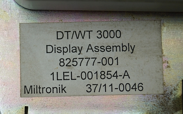 Crown 825777-001 | DT/WT3000 display 825777-001 1LEL-001854-A Miltronik 37/11-00 DT/WT3000 display 825777-001 1LEL-001854-A Miltronik 37/11-0046 - Bảng điều khiển cho Thiết bị xử lý vật liệu: hình 2 Crown 825777-001 | DT/WT3000 display 825777-001 1LEL-001854-A Miltronik 37/11-00 DT/WT3000 display 825777-001 1LEL-001854-A Miltronik 37/11-0046 - Bảng điều khiển cho Thiết bị xử lý vật liệu: hình 2