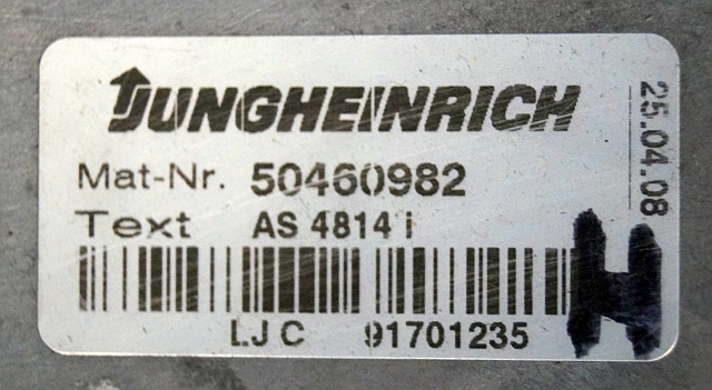 Jungheinrich 50460982 | Hef regeling Lifting controller AS4814i from ETV214 year - ECU cho Thiết bị xử lý vật liệu: hình 2 Jungheinrich 50460982 | Hef regeling Lifting controller AS4814i from ETV214 year - ECU cho Thiết bị xử lý vật liệu: hình 2