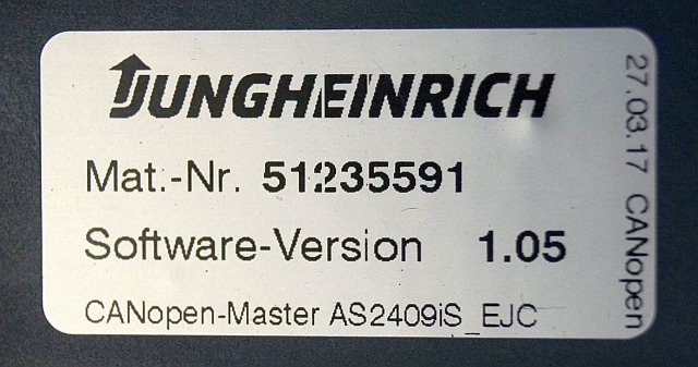 Jungheinrich 51206665 | Rij/hef regeling Drive/lift controller AS2409 i S Index - ECU cho Thiết bị xử lý vật liệu: hình 3 Jungheinrich 51206665 | Rij/hef regeling Drive/lift controller AS2409 i S Index - ECU cho Thiết bị xử lý vật liệu: hình 3