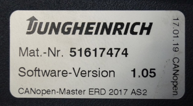 Jungheinrich 51226801 | Rij/hef/stuur regeling drive/lift/steering controller A - ECU cho Thiết bị xử lý vật liệu: hình 3 Jungheinrich 51226801 | Rij/hef/stuur regeling drive/lift/steering controller A - ECU cho Thiết bị xử lý vật liệu: hình 3