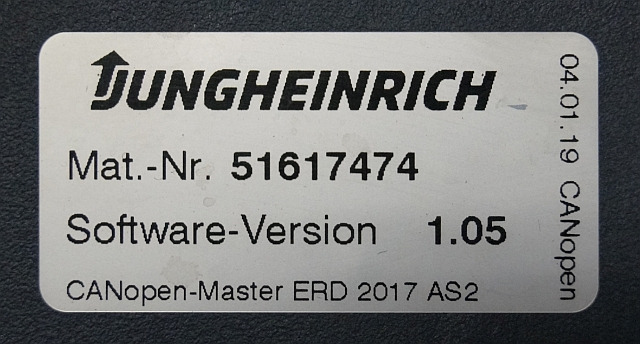 Jungheinrich 51226801 | Rij/hef/stuur regeling drive/lift/steering controller A - ECU cho Thiết bị xử lý vật liệu: hình 3 Jungheinrich 51226801 | Rij/hef/stuur regeling drive/lift/steering controller A - ECU cho Thiết bị xử lý vật liệu: hình 3
