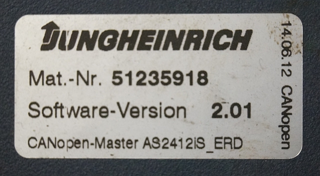 Jungheinrich 51226801 | Rij/hef/stuur regeling drive/lift/steering controller A - ECU cho Thiết bị xử lý vật liệu: hình 3 Jungheinrich 51226801 | Rij/hef/stuur regeling drive/lift/steering controller A - ECU cho Thiết bị xử lý vật liệu: hình 3