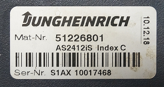 Jungheinrich 51226801 | Rij/hef/stuur regeling drive/lift/steering controller A - ECU cho Thiết bị xử lý vật liệu: hình 2 Jungheinrich 51226801 | Rij/hef/stuur regeling drive/lift/steering controller A - ECU cho Thiết bị xử lý vật liệu: hình 2