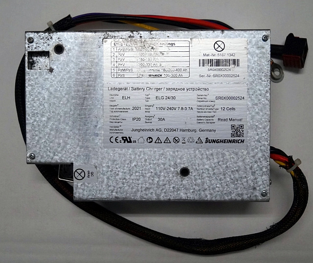 Jungheinrich 51871342 | build in charger 24V/30A 100-300Ah sn. SR0X0002524 - Linh kiện điện cho Thiết bị xử lý vật liệu: hình 1 Jungheinrich 51871342 | build in charger 24V/30A 100-300Ah sn. SR0X0002524 - Linh kiện điện cho Thiết bị xử lý vật liệu: hình 1