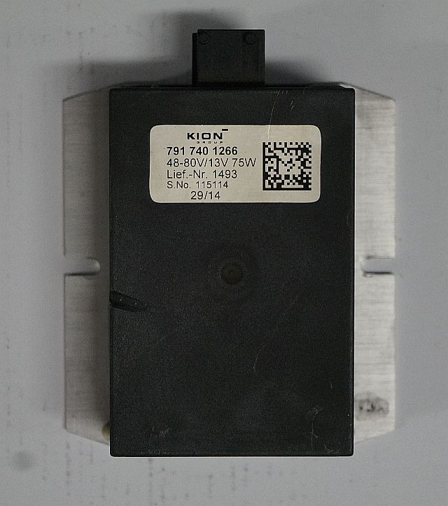 Kion 7917401266 | Omvormer Power converter input 48-80V output 13V75W lief nr 14 Omvormer Power converter input 48-80V output 13V75W lief nr 1493 sn. 115114 - Linh kiện điện cho Thiết bị xử lý vật liệu: hình 1 Kion 7917401266 | Omvormer Power converter input 48-80V output 13V75W lief nr 14 Omvormer Power converter input 48-80V output 13V75W lief nr 1493 sn. 115114 - Linh kiện điện cho Thiết bị xử lý vật liệu: hình 1