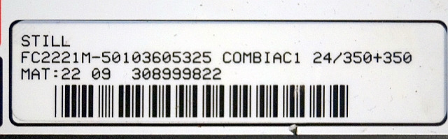 Still 50103605325 | Controller Combi AC1 24/350+350 mat 22 09 sn. 308999822 from - ECU cho Thiết bị xử lý vật liệu: hình 3 Still 50103605325 | Controller Combi AC1 24/350+350 mat 22 09 sn. 308999822 from - ECU cho Thiết bị xử lý vật liệu: hình 3