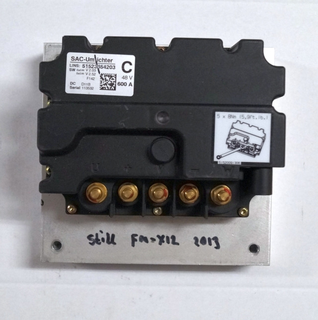 Still 51523654203 | Controller 48V/600A V2,03 V2,52 sn. 113532 from Still FMX12 - ECU cho Thiết bị xử lý vật liệu: hình 1 Still 51523654203 | Controller 48V/600A V2,03 V2,52 sn. 113532 from Still FMX12 - ECU cho Thiết bị xử lý vật liệu: hình 1