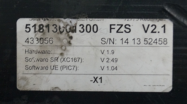 Still 51813001300 | fZS module V2,1 438053 sn. 1413524458 for Still FMX17 year 2 - ECU cho Thiết bị xử lý vật liệu: hình 2 Still 51813001300 | fZS module V2,1 438053 sn. 1413524458 for Still FMX17 year 2 - ECU cho Thiết bị xử lý vật liệu: hình 2