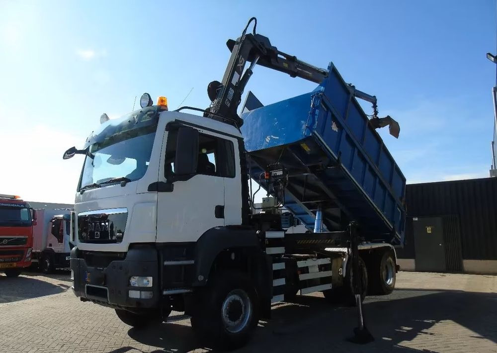 MAN TGS 26.400 6x6 – Wywrotka 3-stronna Meiller + Żuraw HIAB 166 E3 HIPRO – 429.222 km – Euro 4 - Xe ben, Xe cẩu tự hành: hình 1 MAN TGS 26.400 6x6 – Wywrotka 3-stronna Meiller + Żuraw HIAB 166 E3 HIPRO – 429.222 km – Euro 4 - Xe ben, Xe cẩu tự hành: hình 1