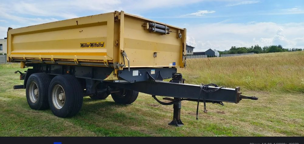 Meiller Przyczepa Tandem R180 | Kipper Wywrotka trójstronna | Bordmatik- Manual | Zawieszenie pneumatyczne | Stan idealny | - Rơ moóc ben: hình 4 Meiller Przyczepa Tandem R180 | Kipper Wywrotka trójstronna | Bordmatik- Manual | Zawieszenie pneumatyczne | Stan idealny | - Rơ moóc ben: hình 4
