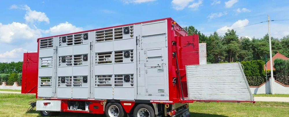 Pezzaioli RBA 32/TRZYOSIOWA PRZYCZEPA-2XBYDŁO,3X TRZODA/HYDRAULICZNIE PODNOSZONY DACH I PODŁOGI / OŚ ŚRODKOWA PODNOSZONA - Rơ moóc chở gia súc: hình 2 Pezzaioli RBA 32/TRZYOSIOWA PRZYCZEPA-2XBYDŁO,3X TRZODA/HYDRAULICZNIE PODNOSZONY DACH I PODŁOGI / OŚ ŚRODKOWA PODNOSZONA - Rơ moóc chở gia súc: hình 2