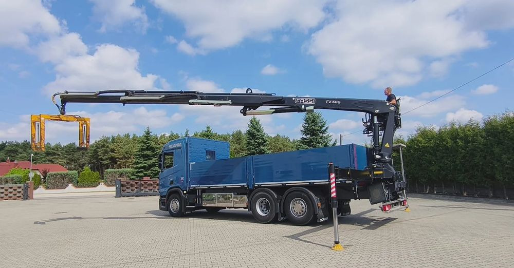 Scania R 500 6x2 / HDS Fassi F 215 AS / Euro 6 / Retarder / Oś skrętna / 220 000 km! - Xe tải thùng lửng/ Phẳng, Xe cẩu tự hành: hình 4 Scania R 500 6x2 / HDS Fassi F 215 AS / Euro 6 / Retarder / Oś skrętna / 220 000 km! - Xe tải thùng lửng/ Phẳng, Xe cẩu tự hành: hình 4