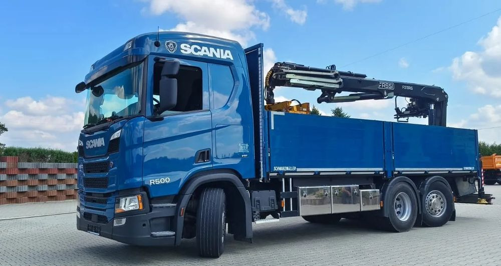 Scania R 500 6x2 / HDS Fassi F 215 AS / Euro 6 / Retarder / Oś skrętna / 220 000 km! - Xe tải thùng lửng/ Phẳng, Xe cẩu tự hành: hình 2 Scania R 500 6x2 / HDS Fassi F 215 AS / Euro 6 / Retarder / Oś skrętna / 220 000 km! - Xe tải thùng lửng/ Phẳng, Xe cẩu tự hành: hình 2