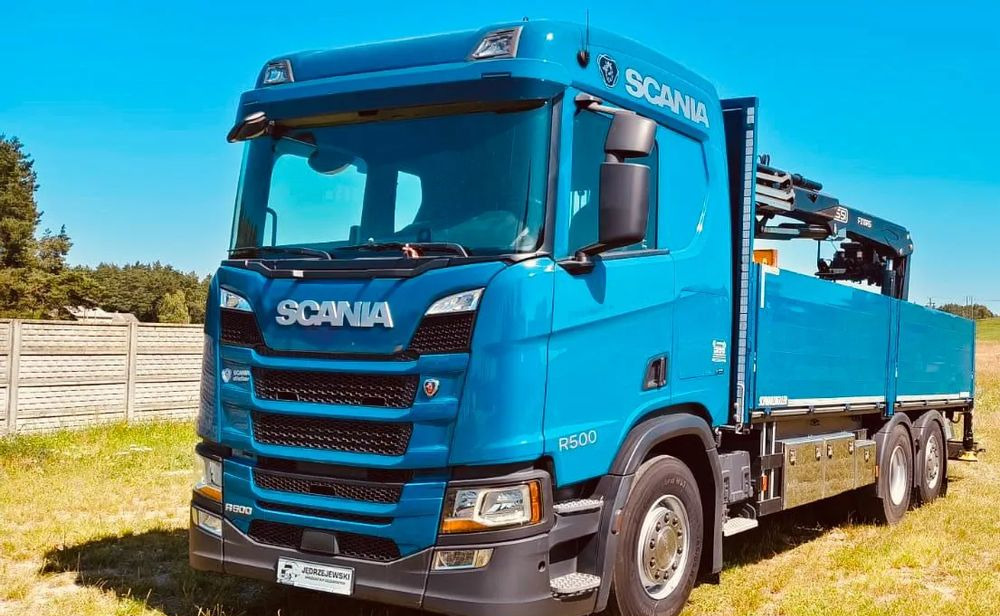 Scania R 500 6x2 z żurawiem Fassi F 215 AS – 2019 – Euro 6 –Retarder -Oś skrętna - Gotowa do pracy! - Xe cẩu tự hành, Xe tải thùng lửng/ Phẳng: hình 1 Scania R 500 6x2 z żurawiem Fassi F 215 AS – 2019 – Euro 6 –Retarder -Oś skrętna - Gotowa do pracy! - Xe cẩu tự hành, Xe tải thùng lửng/ Phẳng: hình 1