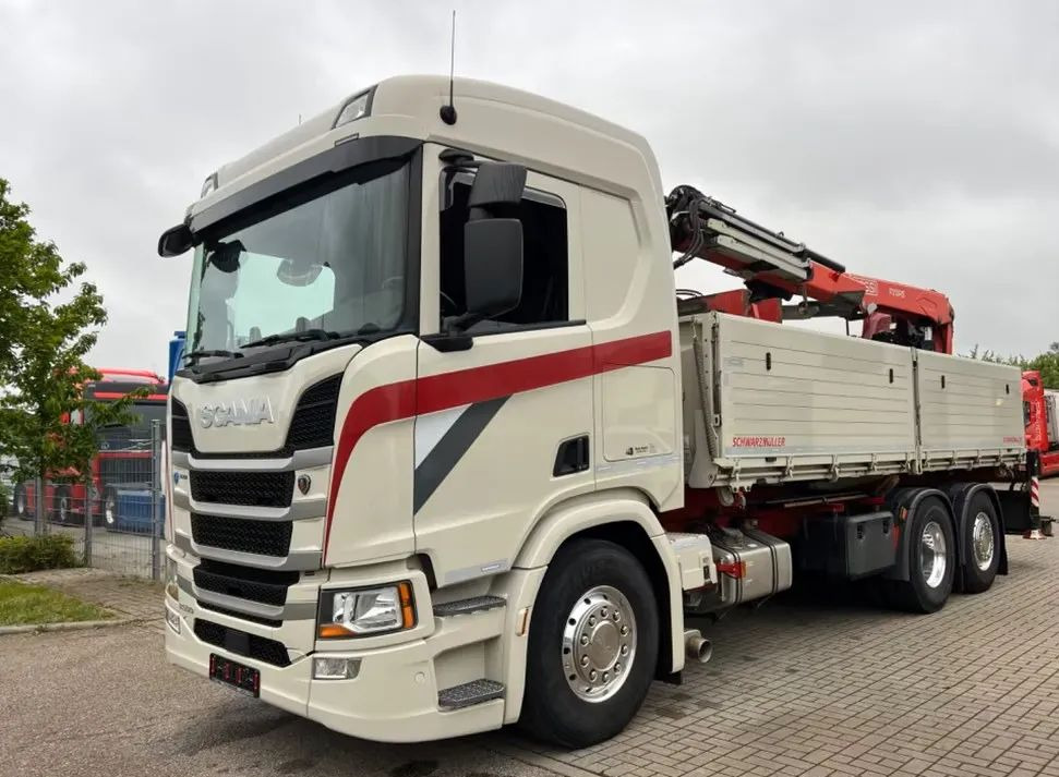 Scania R500 Baustoff / 2-stronna wywrotka Schwarzmüller /HDS Fassi F215 / Euro 6 / Napęd na tylną oś - Xe ben, Xe cẩu tự hành: hình 2 Scania R500 Baustoff / 2-stronna wywrotka Schwarzmüller /HDS Fassi F215 / Euro 6 / Napęd na tylną oś - Xe ben, Xe cẩu tự hành: hình 2
