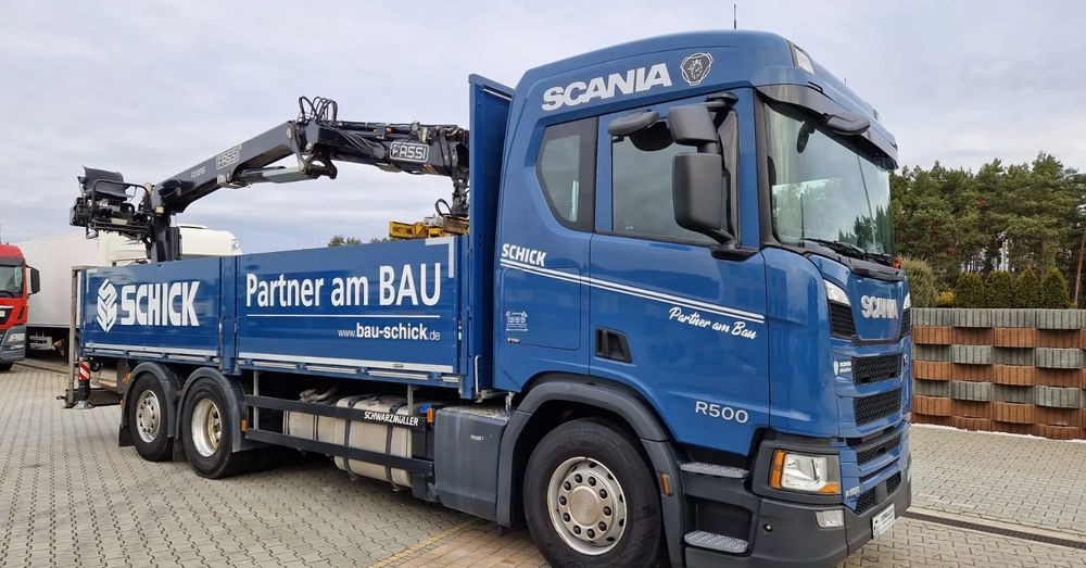 Scania Scania/ R 500/ 6x2 /Fassi F 215 AS - Xe tải thùng lửng/ Phẳng, Xe cẩu tự hành: hình 2 Scania Scania/ R 500/ 6x2 /Fassi F 215 AS - Xe tải thùng lửng/ Phẳng, Xe cẩu tự hành: hình 2