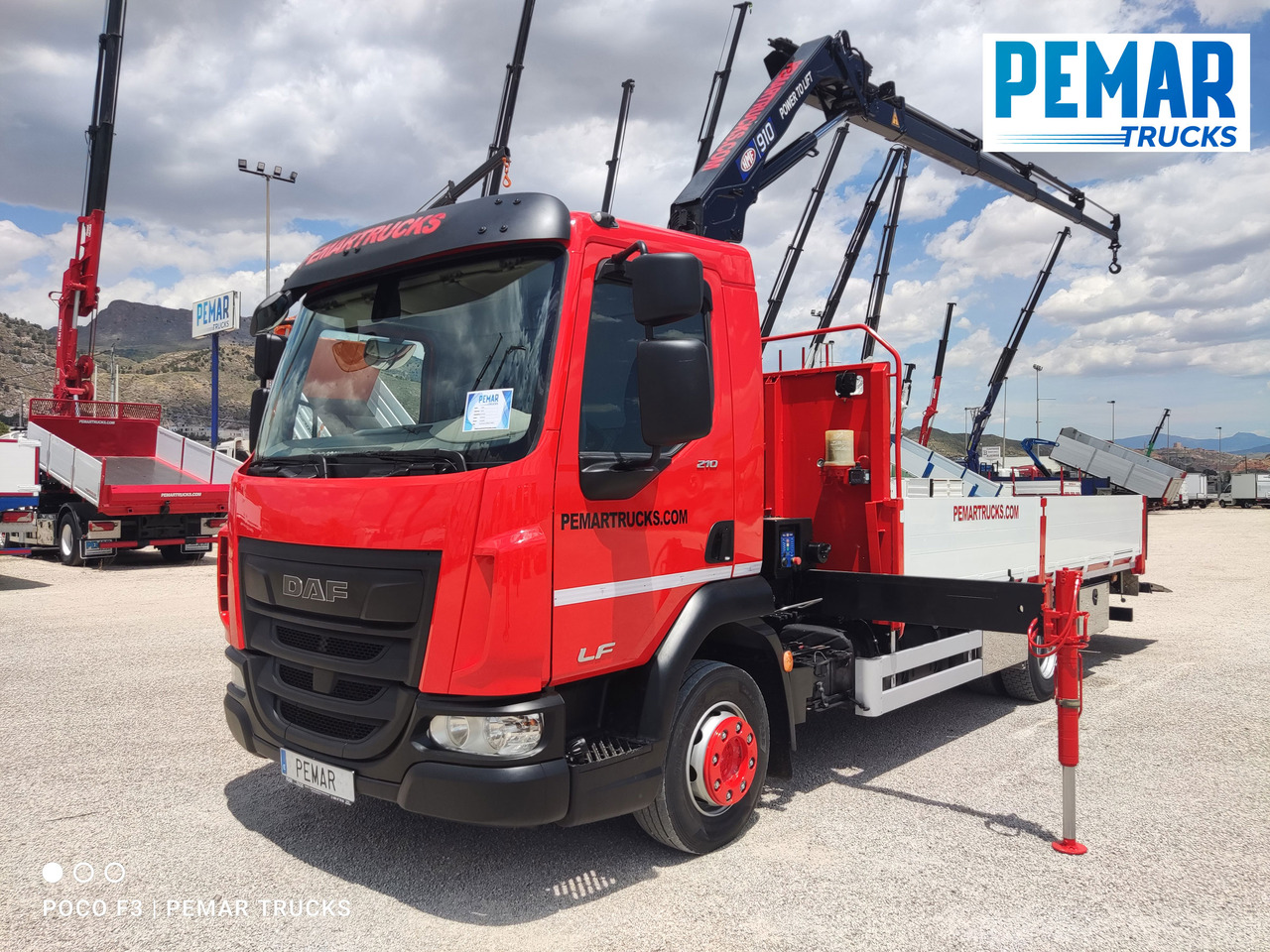 DAF LF 210 GRUA CAJA FIJA - Xe tải thùng lửng/ Phẳng, Xe cẩu tự hành: hình 1 DAF LF 210 GRUA CAJA FIJA - Xe tải thùng lửng/ Phẳng, Xe cẩu tự hành: hình 1