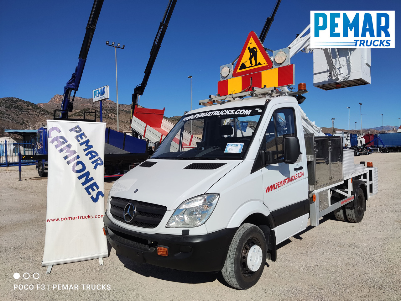MERCEDES-BENZ 516 CDI CESTA ELEVADORA, 160 cv - Nền bục trên không gắn trên xe tải: hình 1 MERCEDES-BENZ 516 CDI CESTA ELEVADORA, 160 cv - Nền bục trên không gắn trên xe tải: hình 1