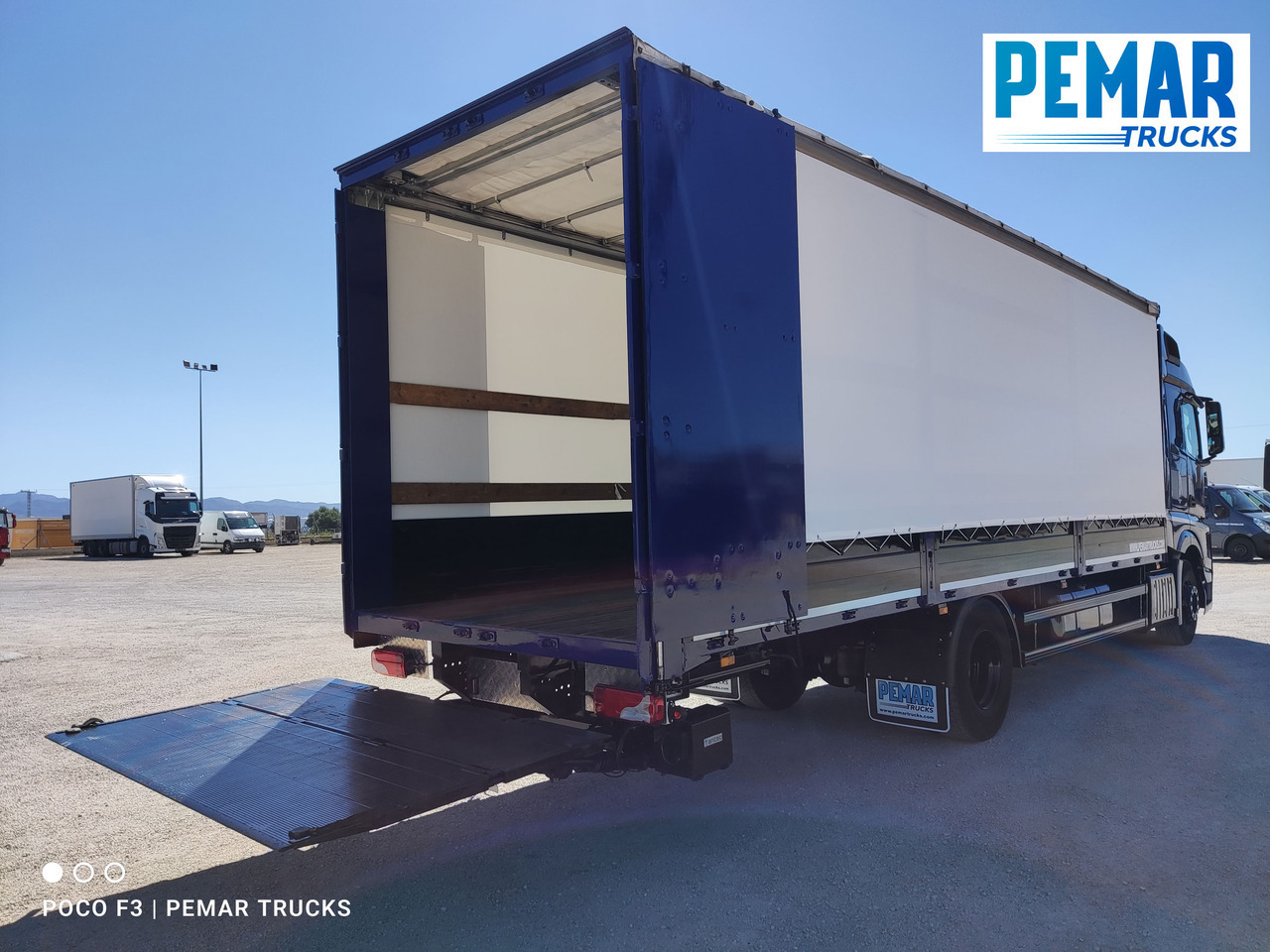 Xe tải thùng mui bạt MERCEDES-BENZ ACTROS 1836 SEMITAUTLINER 18T: hình 10