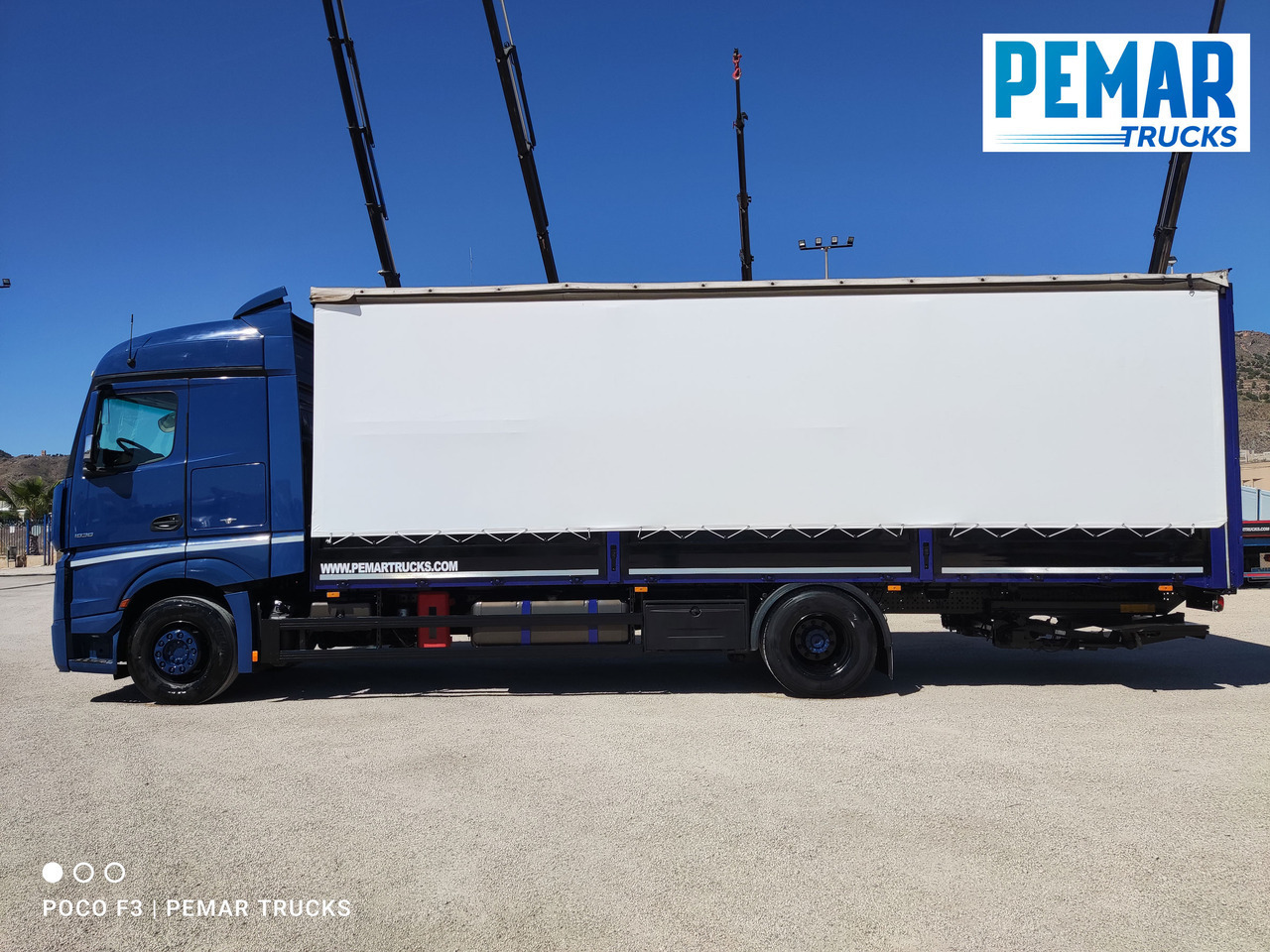 Xe tải thùng mui bạt MERCEDES-BENZ ACTROS 1836 SEMITAUTLINER 18T: hình 8