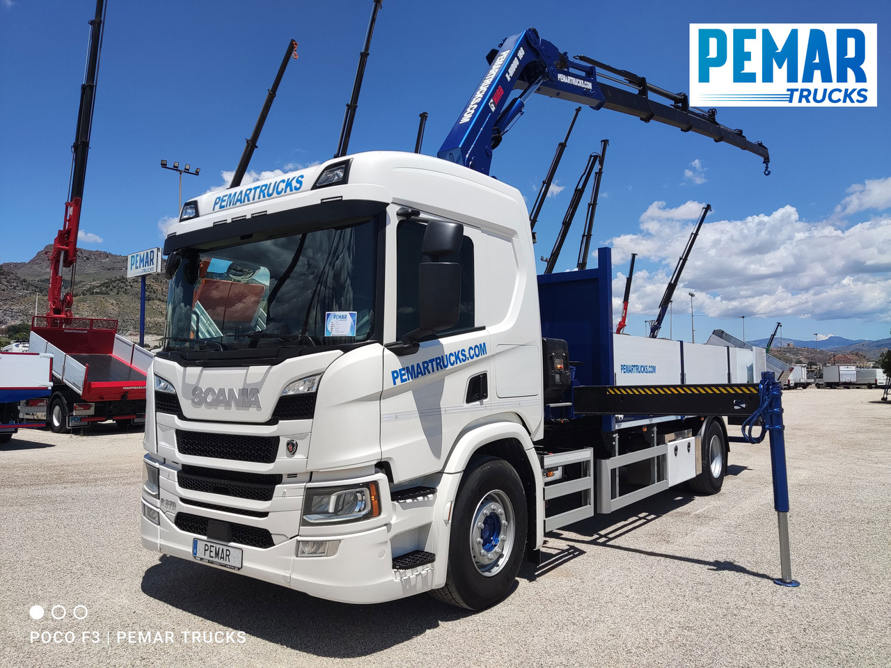 SCANIA P 370 4X2 GRUA CAJA FIJA - Xe tải thùng lửng/ Phẳng, Xe cẩu tự hành: hình 1 SCANIA P 370 4X2 GRUA CAJA FIJA - Xe tải thùng lửng/ Phẳng, Xe cẩu tự hành: hình 1