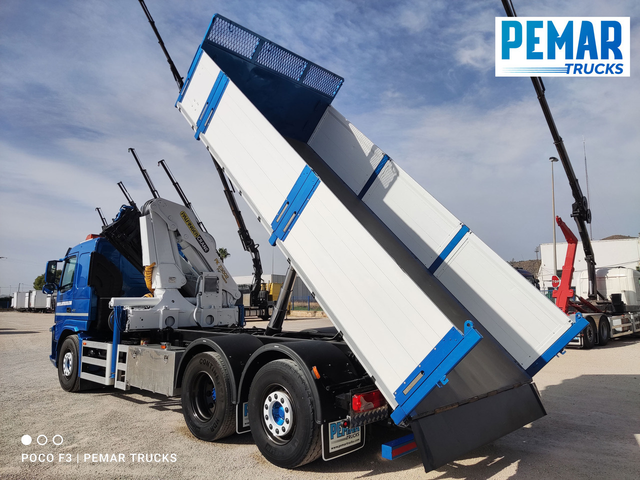 Xe ben, Xe cẩu tự hành VOLVO FM 400 6X2 GRUA PALFINGER PK 23002 BASCULANTE: hình 15