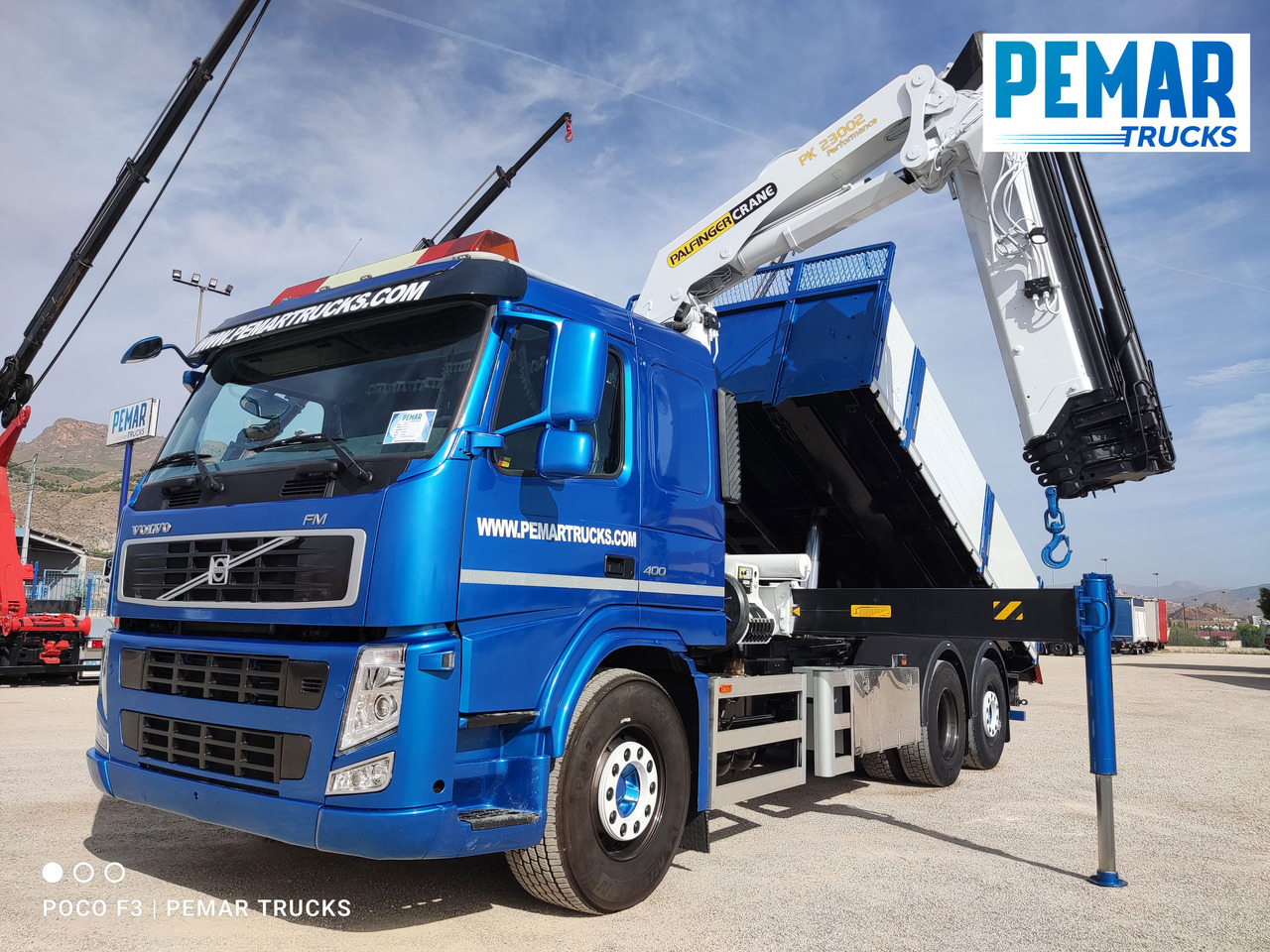 Xe ben, Xe cẩu tự hành VOLVO FM 400 6X2 GRUA PALFINGER PK 23002 BASCULANTE: hình 30