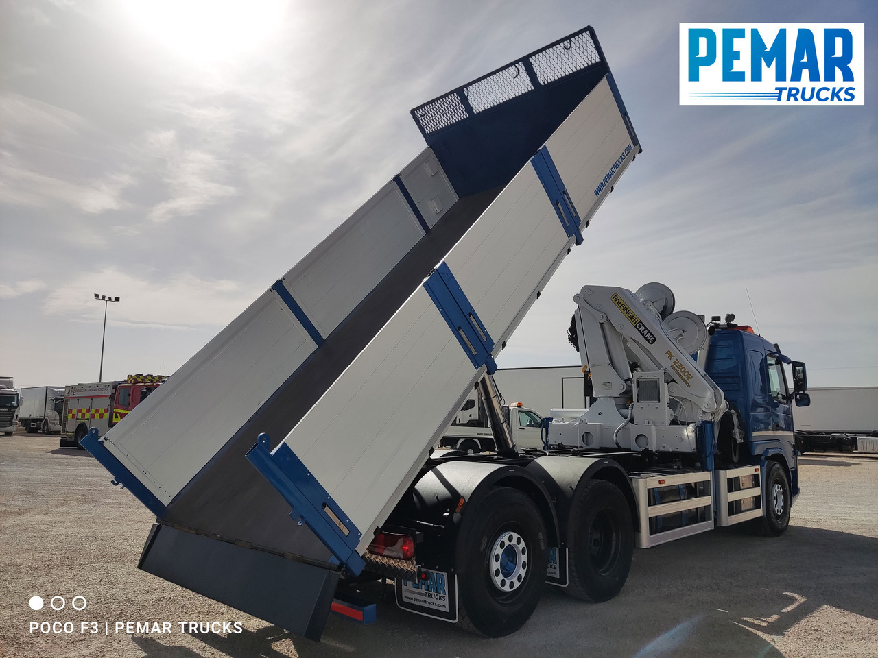 Xe ben, Xe cẩu tự hành VOLVO FM 400 6X2 GRUA PALFINGER PK 23002 BASCULANTE: hình 17