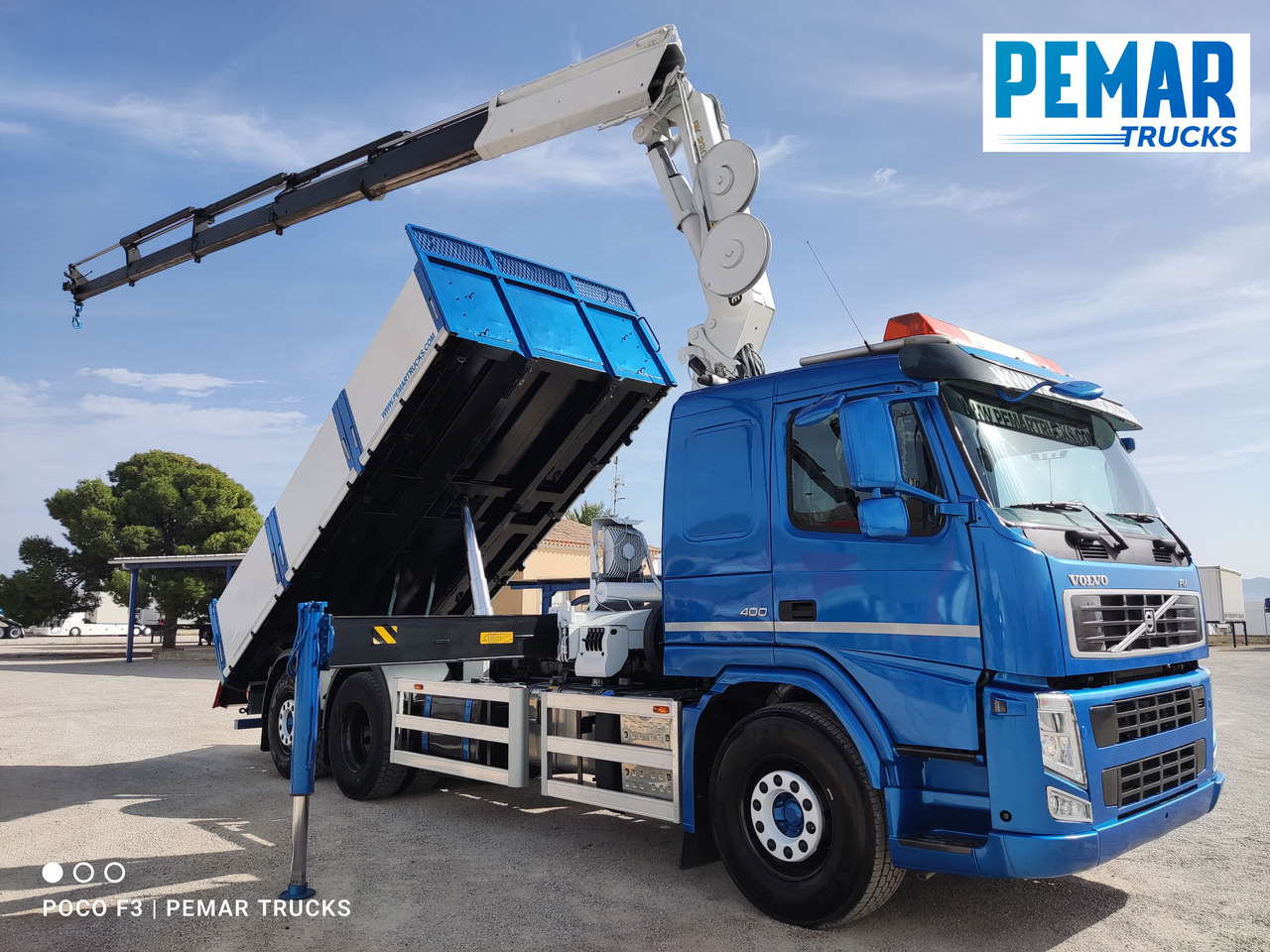 Xe ben, Xe cẩu tự hành VOLVO FM 400 6X2 GRUA PALFINGER PK 23002 BASCULANTE: hình 21