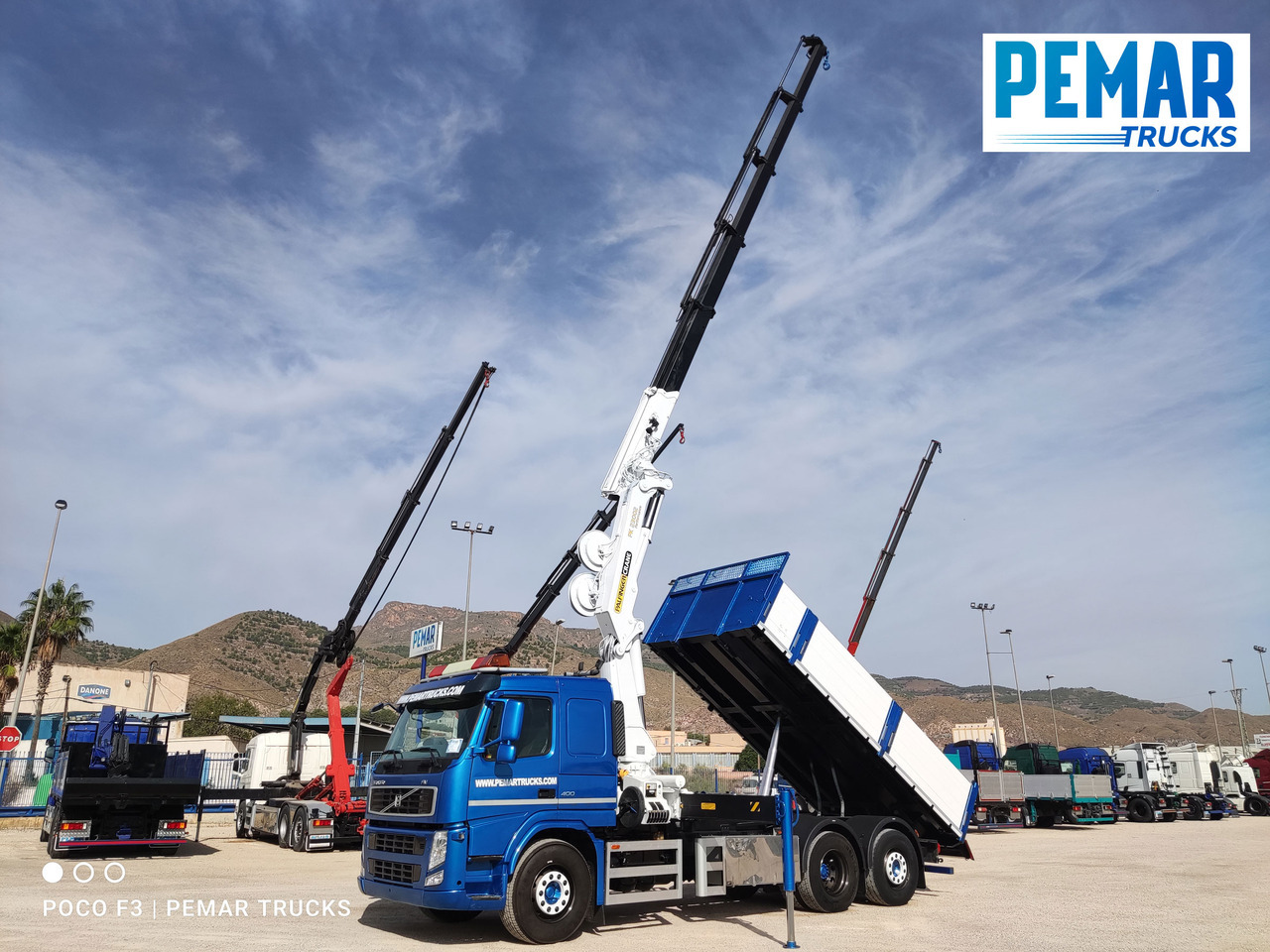 Xe ben, Xe cẩu tự hành VOLVO FM 400 6X2 GRUA PALFINGER PK 23002 BASCULANTE: hình 22