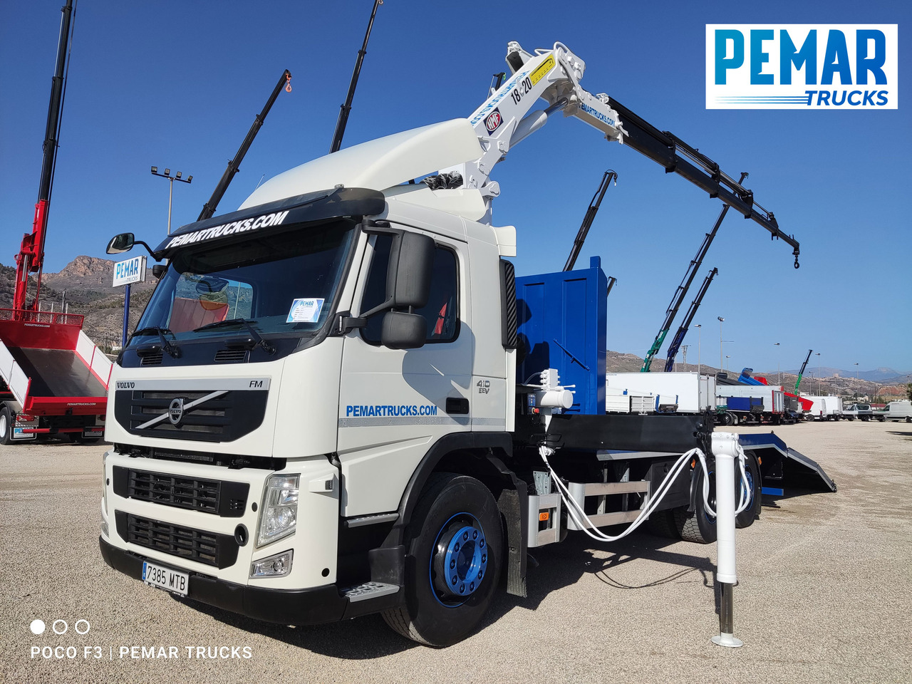 VOLVO FM 410 6X2 GRUA PORTAMAQUINARIA - Xe tải chuyên chở tự động, Xe cẩu tự hành: hình 1 VOLVO FM 410 6X2 GRUA PORTAMAQUINARIA - Xe tải chuyên chở tự động, Xe cẩu tự hành: hình 1